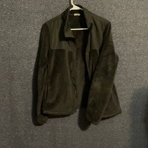 Women’s black fuzzy jacket